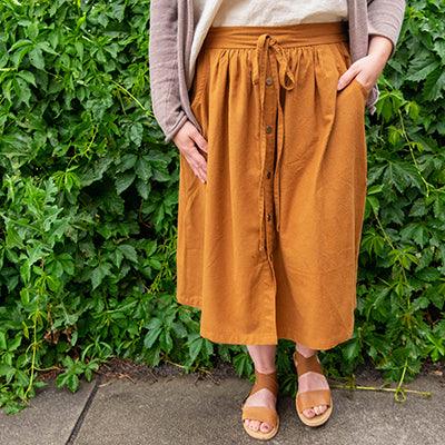 Clever Cleo Skirt Hack in Silk Noil
