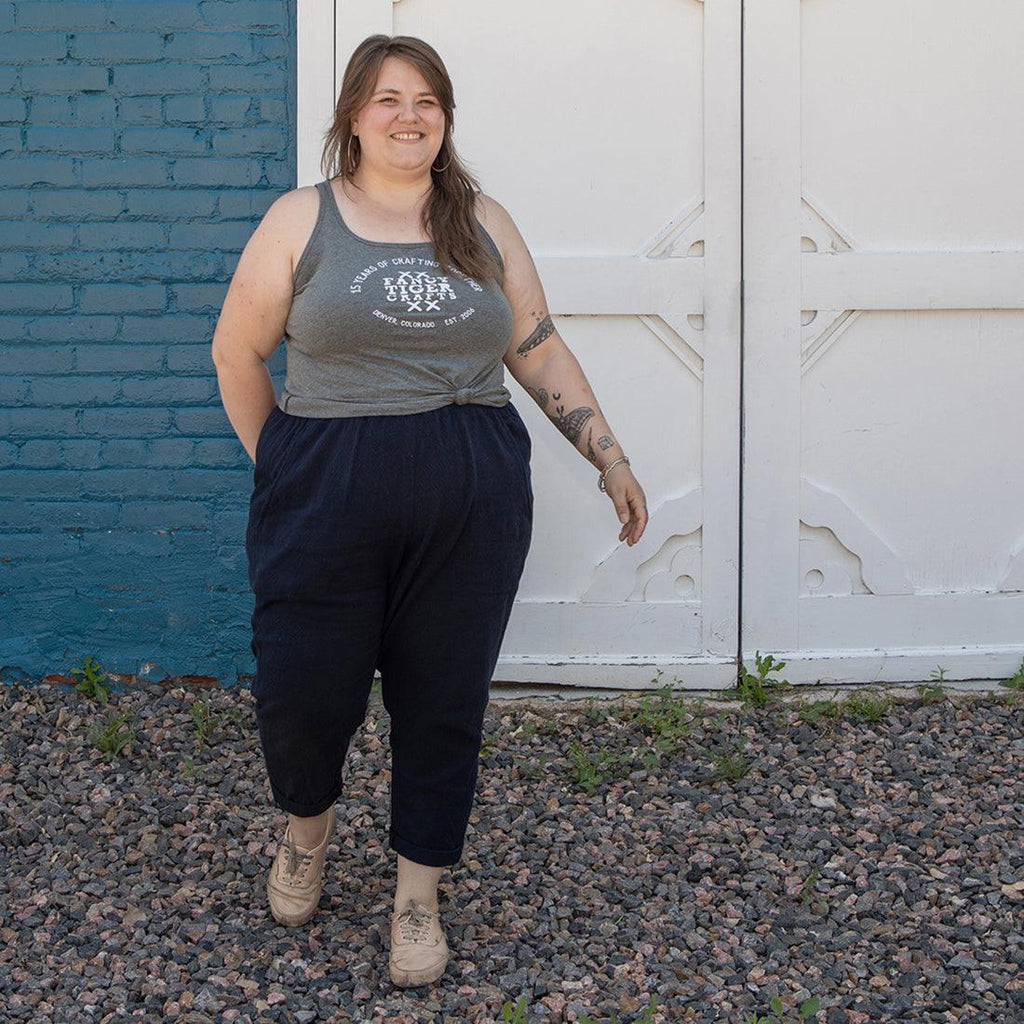 Marta Rocks Her Free Range Pants With Our Anniversary Tank