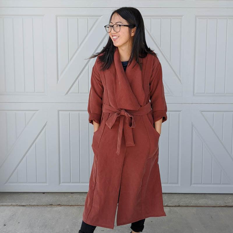 Simone's Cambria Duster by Friday Pattern Company