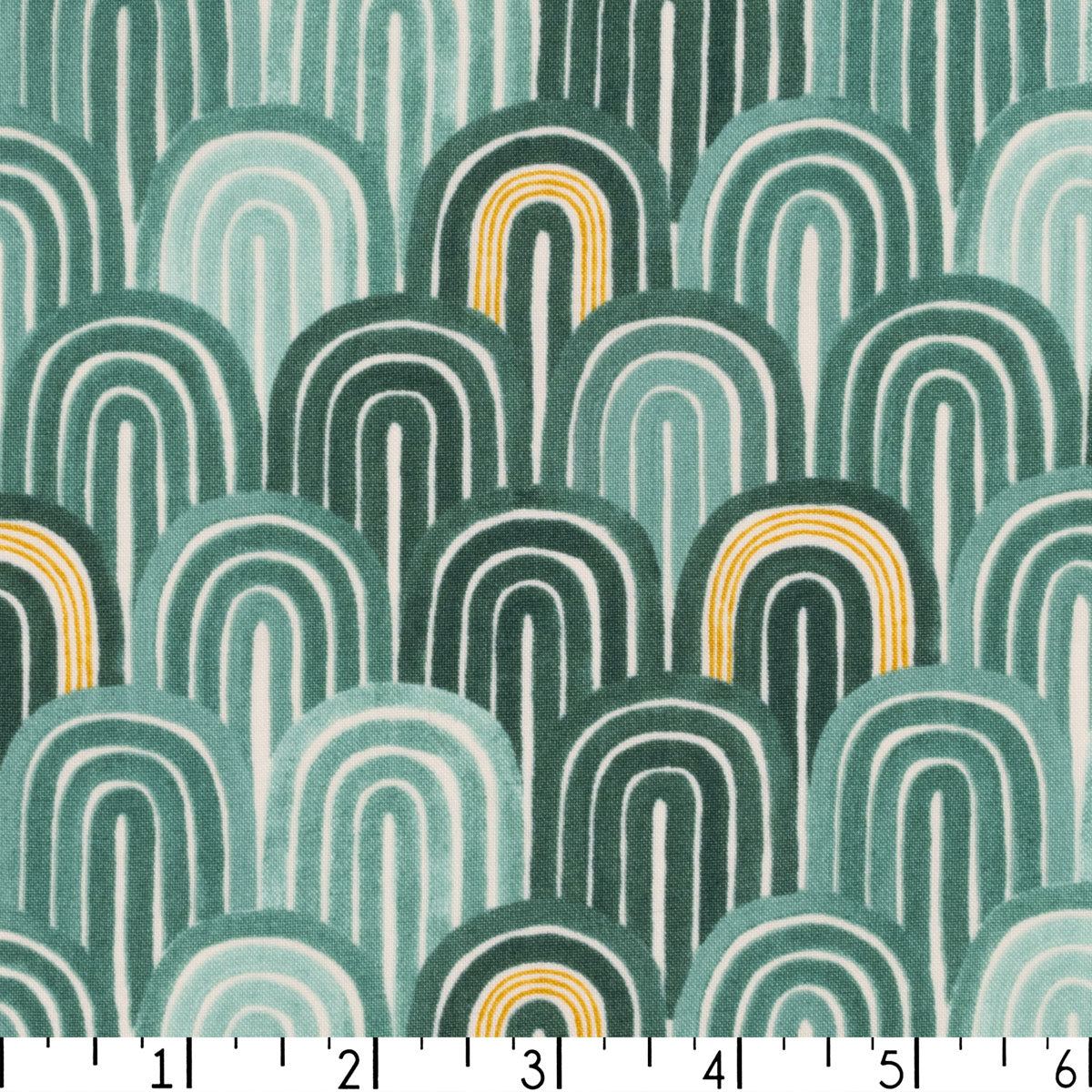 Teal Arches Kitchen Towel - 1canoe2