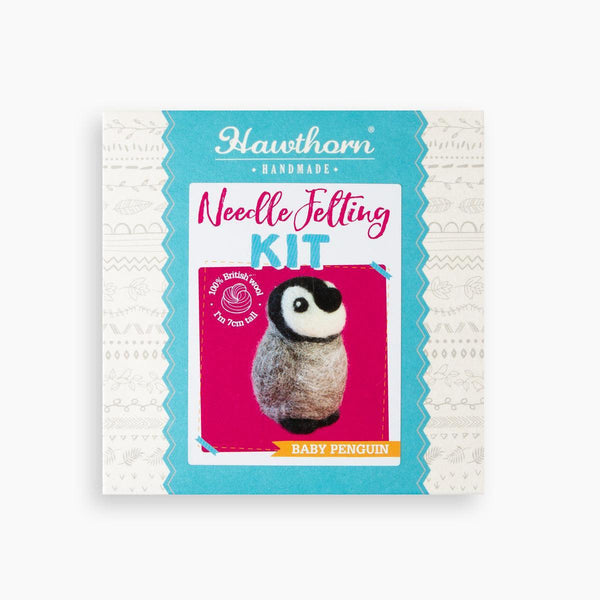 Hawthorn Handmade Baby Penguin Mini Felting Kit - Baby Penguin Mini Felting Kit - undefined Fancy Tiger Crafts Co-op
