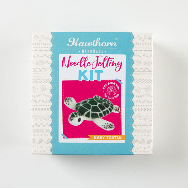 Hawthorn Handmade Baby Sea Turtle Mini Felting Kit - Baby Sea Turtle Mini Felting Kit - undefined Fancy Tiger Crafts Co-op