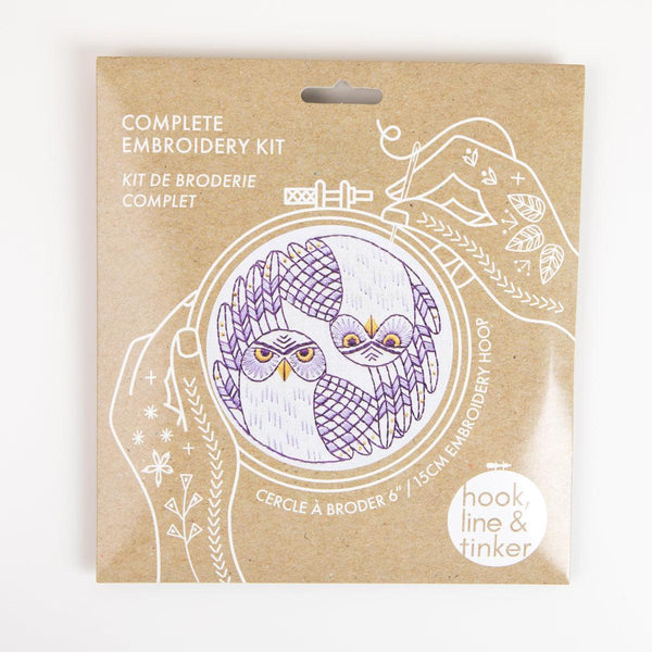 Hook, Line & Tinker Burrowing Owls Embroidery Kit - Burrowing Owls Embroidery Kit - undefined Fancy Tiger Crafts Co-op