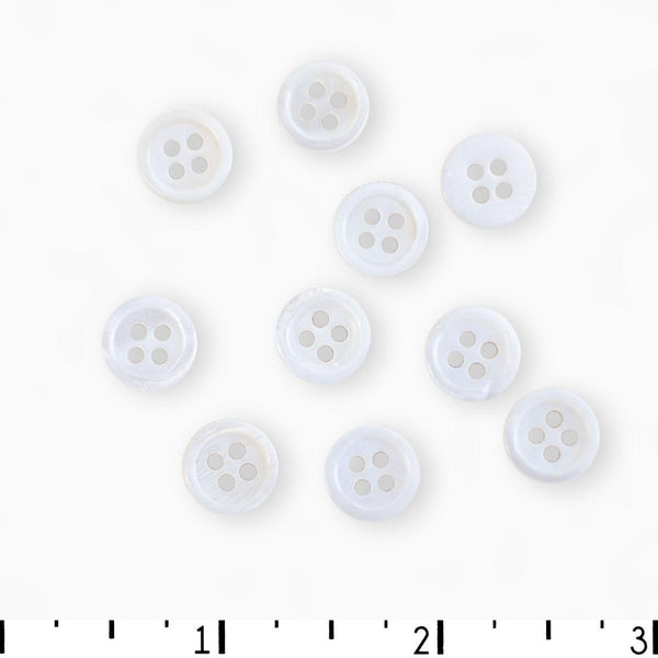 Dill Buttons Natural Pearl Button - Natural Pearl Button - undefined Fancy Tiger Crafts Co-op