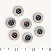 Textile Garden Indigo Corozo Button with Matte Cream Rim 15mm & 20mm - Indigo Corozo Button with Matte Cream Rim 15mm & 20mm - undefined Fancy Tiger Crafts Co-op