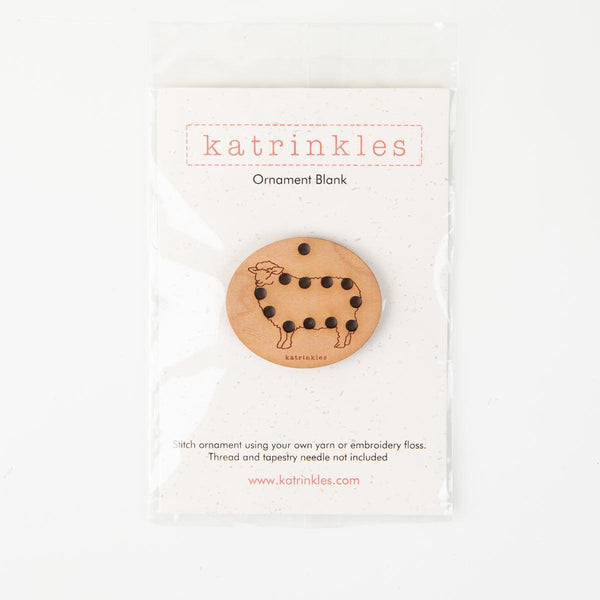 Katrinkles Stitchable Sheep Ornament - Stitchable Sheep Ornament - undefined Fancy Tiger Crafts Co-op