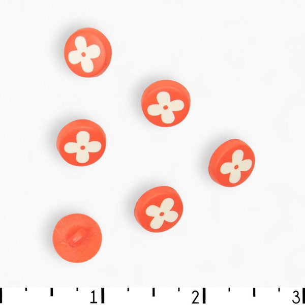 Textile Garden Matte Flower Button 12mm - Matte Flower Button 12mm - undefined Fancy Tiger Crafts Co-op
