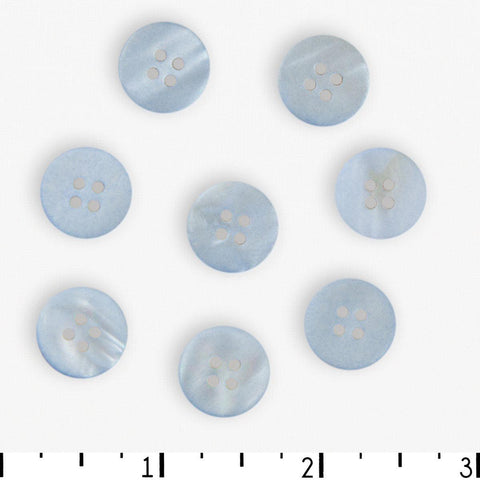 Textile Garden Matte Shell Button 15mm - Matte Shell Button 15mm - undefined Fancy Tiger Crafts Co-op
