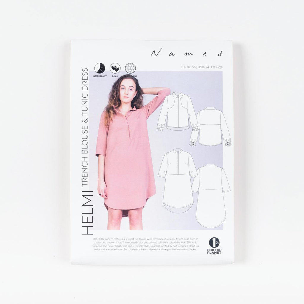 Named Clothing Helmi Trench Blouse & Tunic Pattern - Helmi Trench Blouse & Tunic Pattern - undefined Fancy Tiger Crafts Co-op