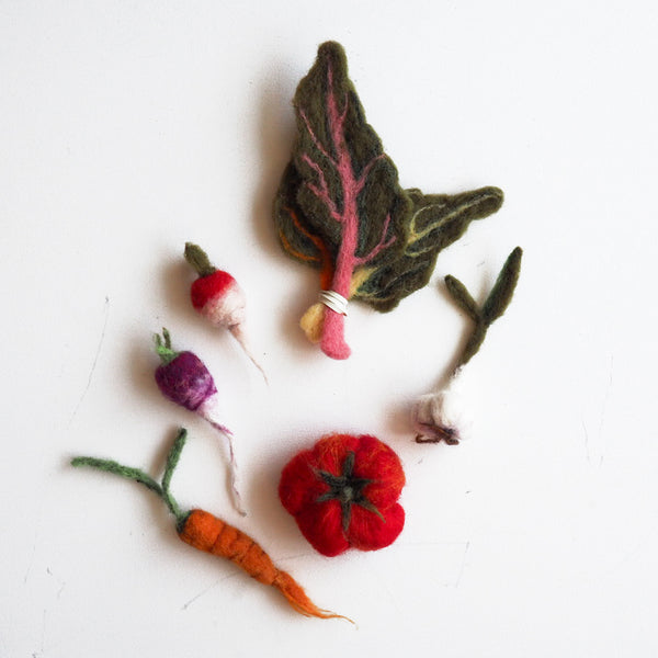 Needle Felting: Veggies