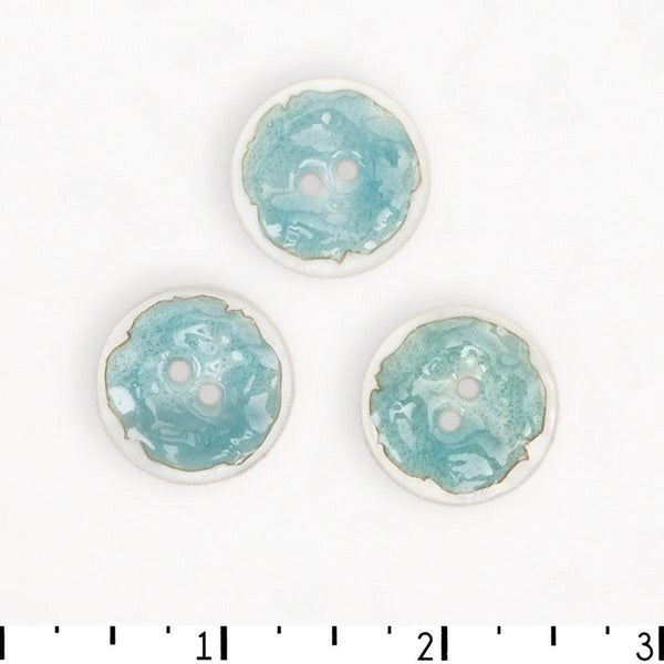 Textile Garden River Shell Button 22mm - River Shell Button 22mm - undefined Fancy Tiger Crafts Co-op