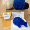The Lunenburg Makery Blue Whale Felting Kit - Blue Whale Felting Kit - undefined Fancy Tiger Crafts Co-op
