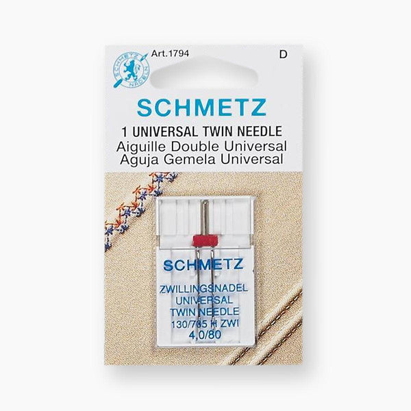 Schmetz Universal Twin Needle - Universal Twin Needle - undefined Fancy Tiger Crafts Co-op