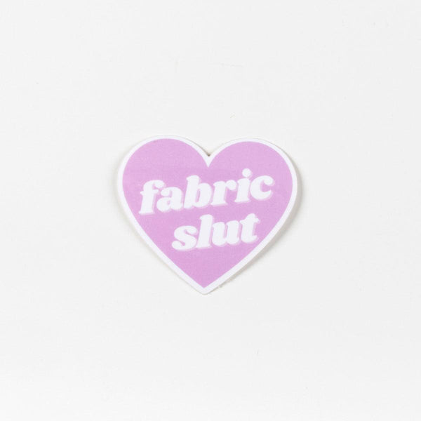 Whipstitch Handmade Fabric Slut Sticker - Fabric Slut Sticker - undefined Fancy Tiger Crafts Co-op